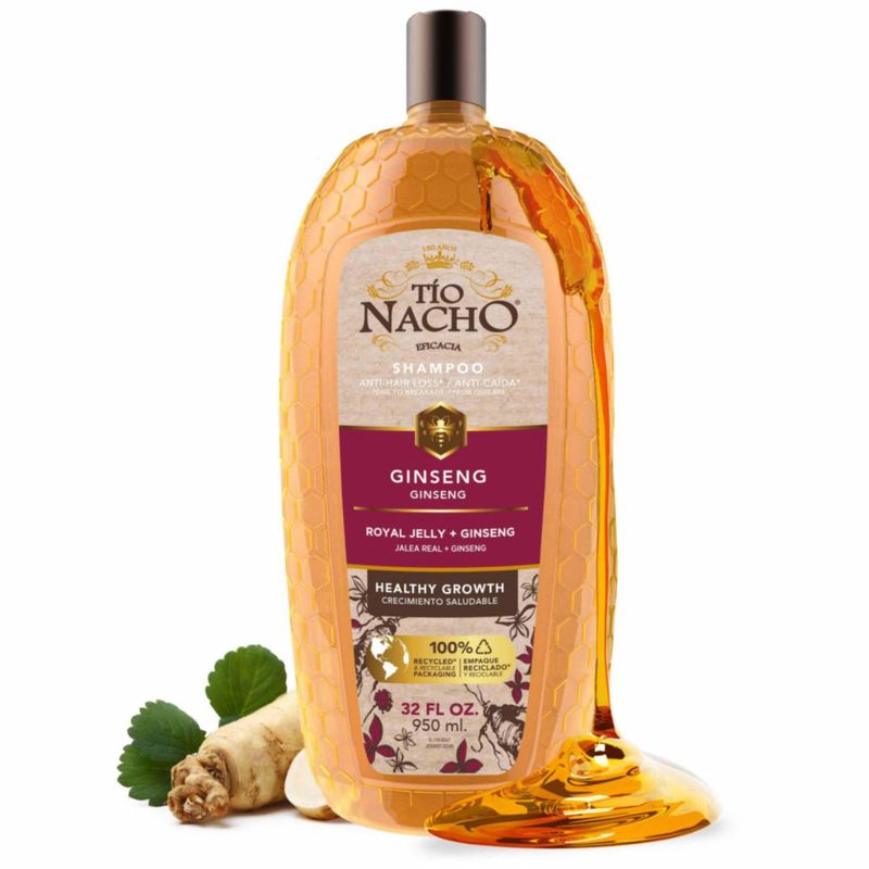 TÍO NACHO Shampoo Anticaída Ginseng Jalea Real 950ml