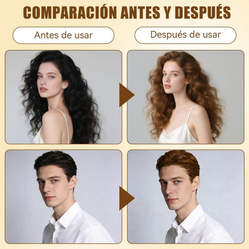 Café Hair Dye Shampoo LKJRGTL Champú Tinte Instantáneo 4 En 1 Suave y