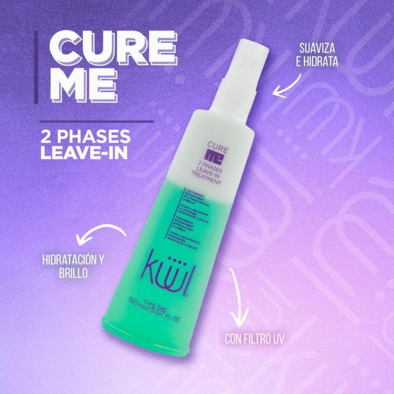 KÜÜL Cure Me Tratamiento 2 Fases Leave In Desenredo Suavidad 150 ml
