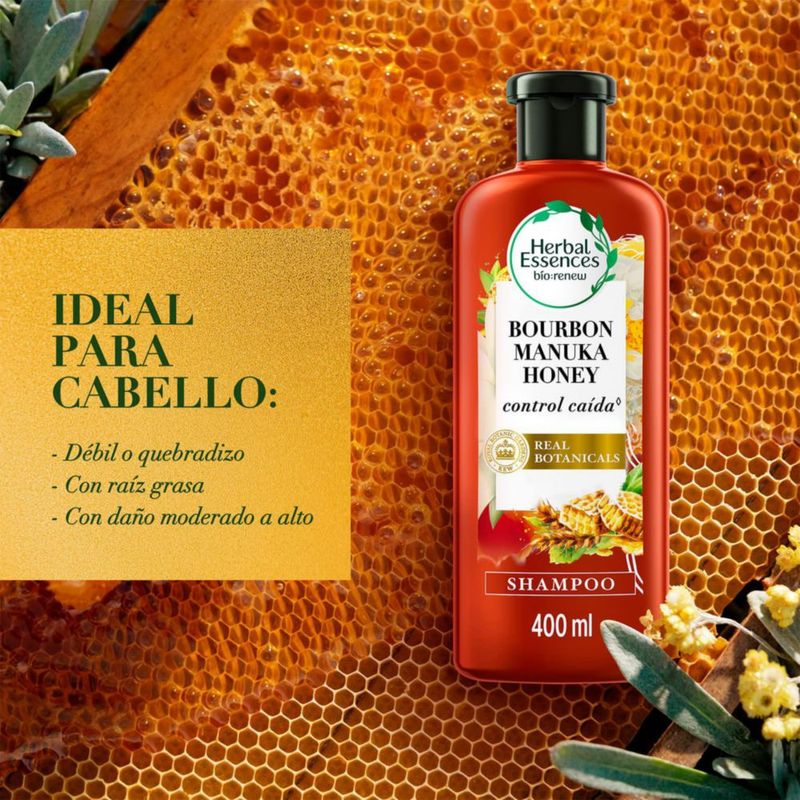Shampoo Herbal Essences Bío Renew Bourbon Manuka Honey 400 ml