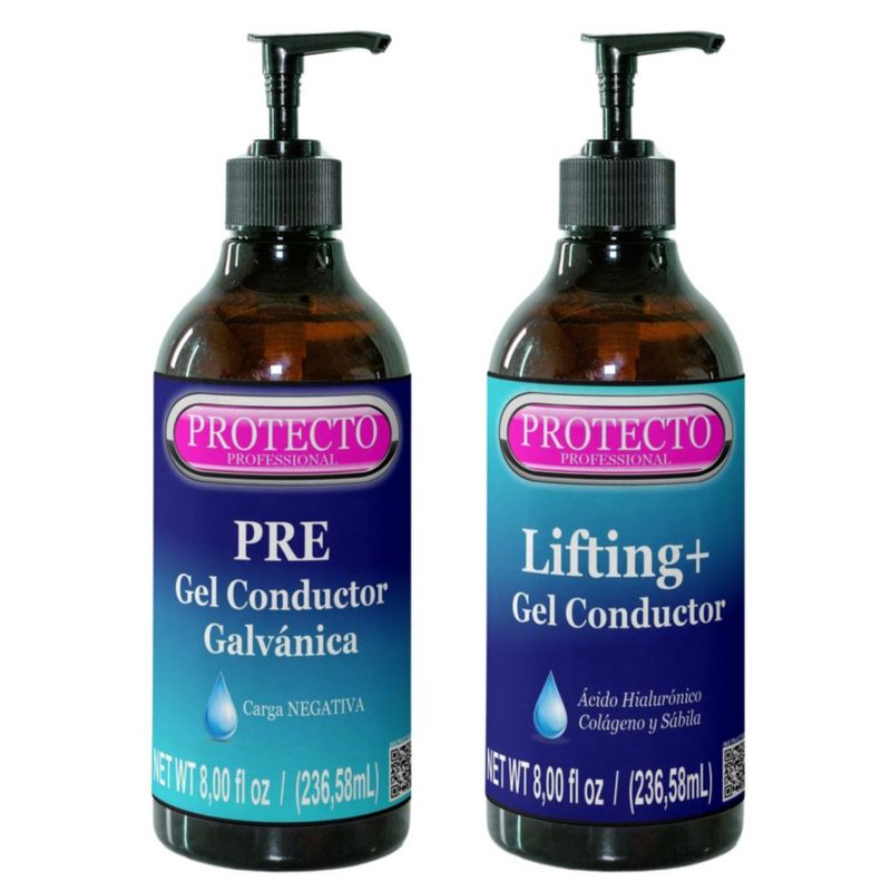 Kit Gel Facial Galvánica Pre Y Tratamiento KIT 240g PROTECTO GEL SAS