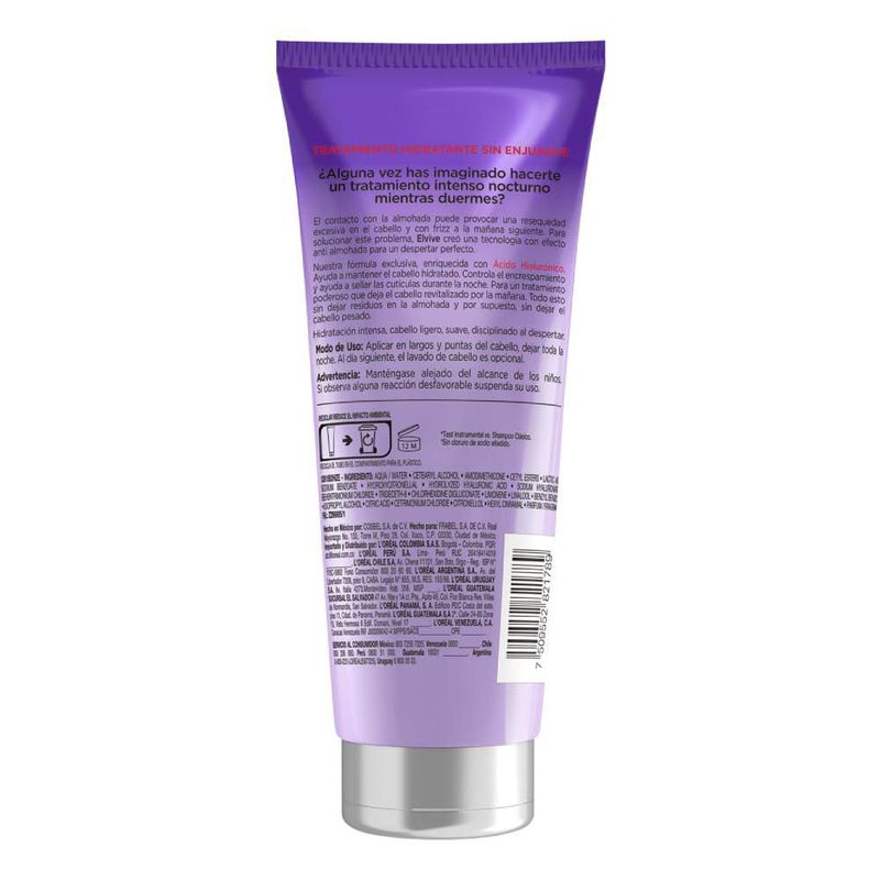 Elvive Hidra Hialurónico L Oreal Paris 200ml Nocturno Pelo