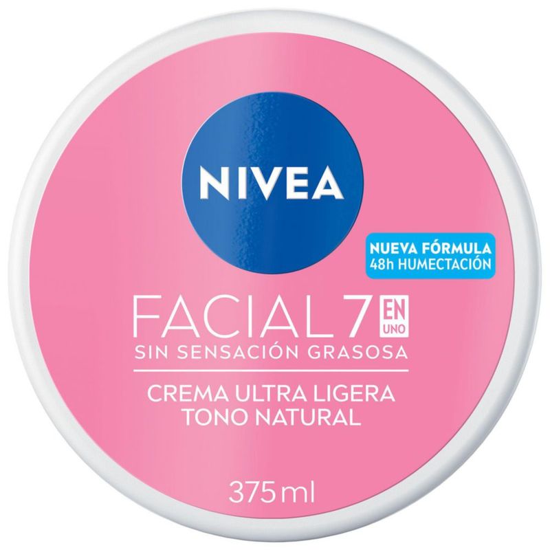 Nivea Cuidado Facial 7en1 Crema Ultra Ligera Tono Natural 375ML