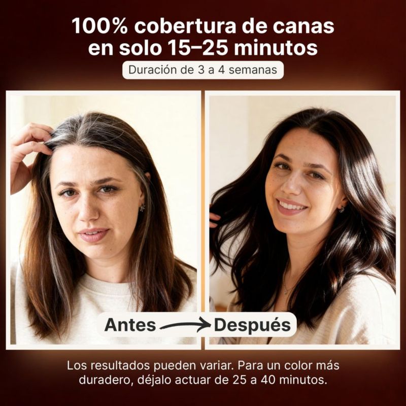 Herbishh Shampoo Color Natural 500ml Dura Hasta 3 Semanas Sin Amoniaco