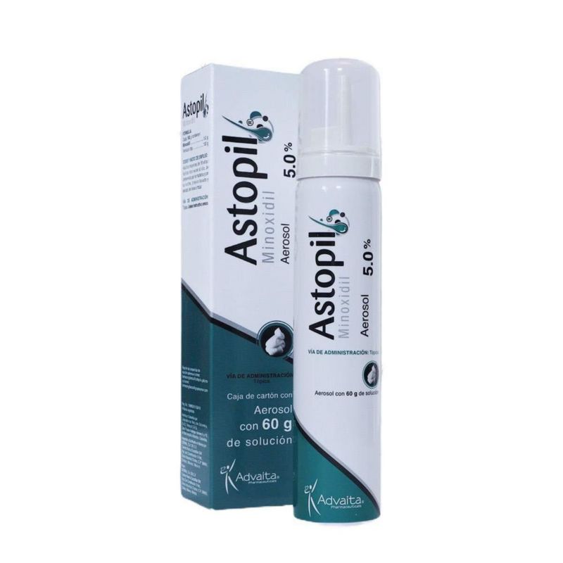 Advaita Astopil Minoxidil 5 Espuma 60g Sin Fragancia