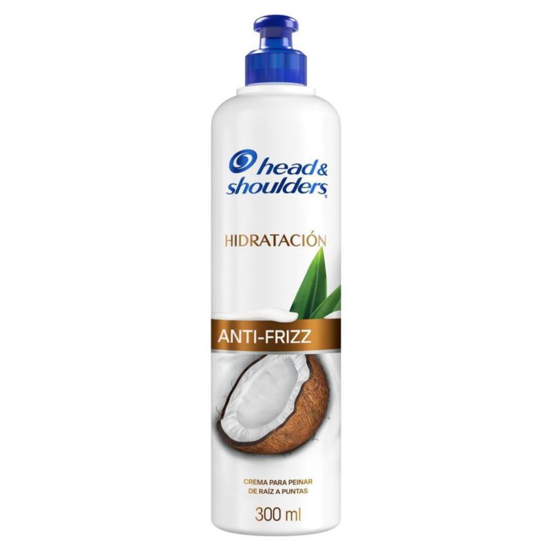 HEAD SHOULDERS Crema para Peinar Hidratación Aceite de Coco 300 ml