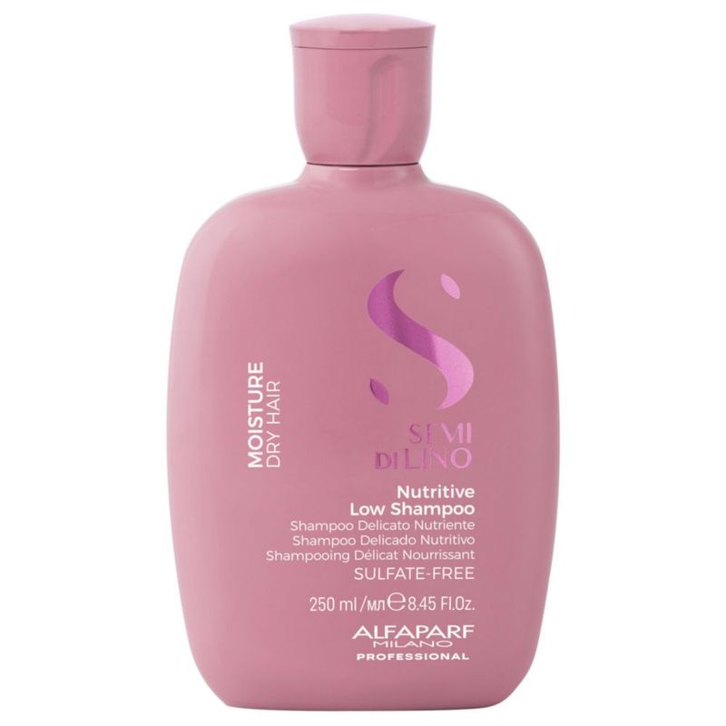 Champú hidratante Alfaparf Milano Semi Di Lino 250ml para cabello seco