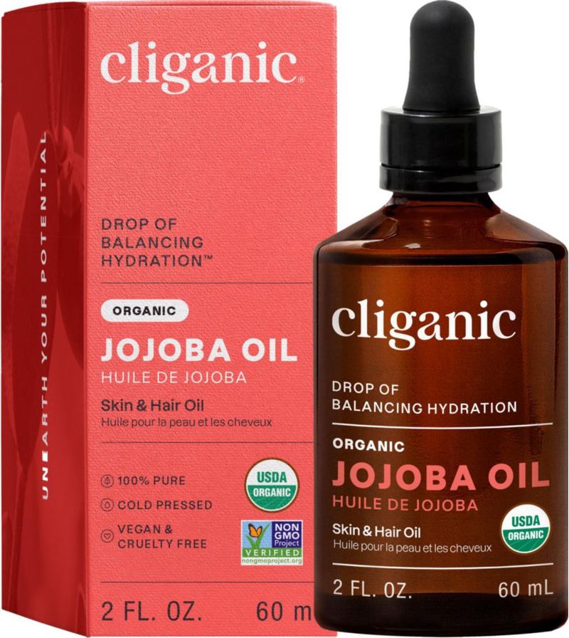 Cliganic Aceite de Jojoba Orgánico Tamaño de Viaje 60 ml