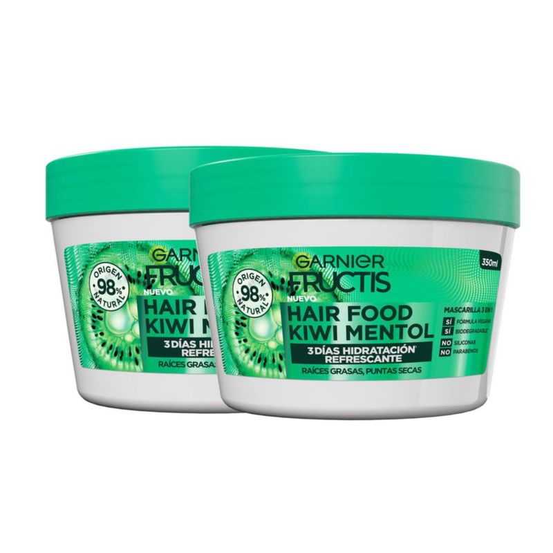 Kit Garnier Fructis Hair Food Kiwi 2Pack 350ml Hidratante