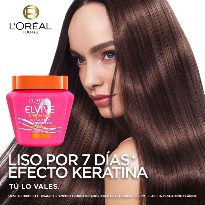 L Oréal Paris Elvive Dream Liso Mascarilla Capilar Anti Frizz 300ml