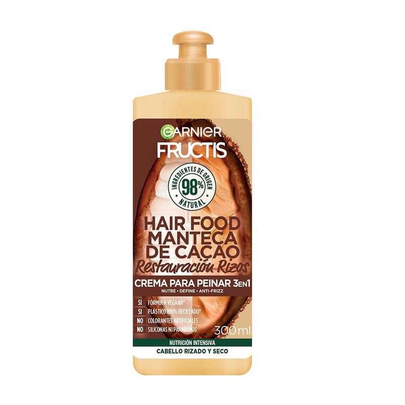 Garnier Fructis Hair Food Manteca de Cacao Crema para Peinar Cabello