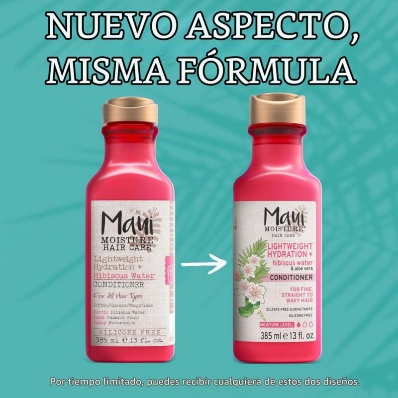 Maui Moisture Lightweight Hydration Hibiscus Water Acondicionador