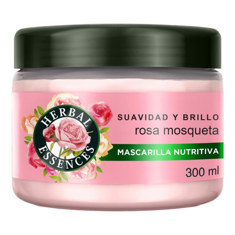 Mascarilla Nutritiva Capilar Rosa Mosqueta Herbal Essences 300 ml