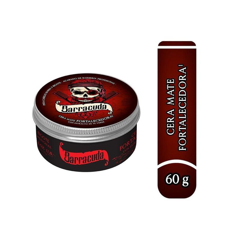 Barracuda Cera Mate Fortalecedora 60g Extracto Té Verde