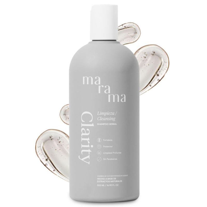 MARAMA Clarity Shampoo Herbal 500 ml Vegano Sin Parabenos Fortalece