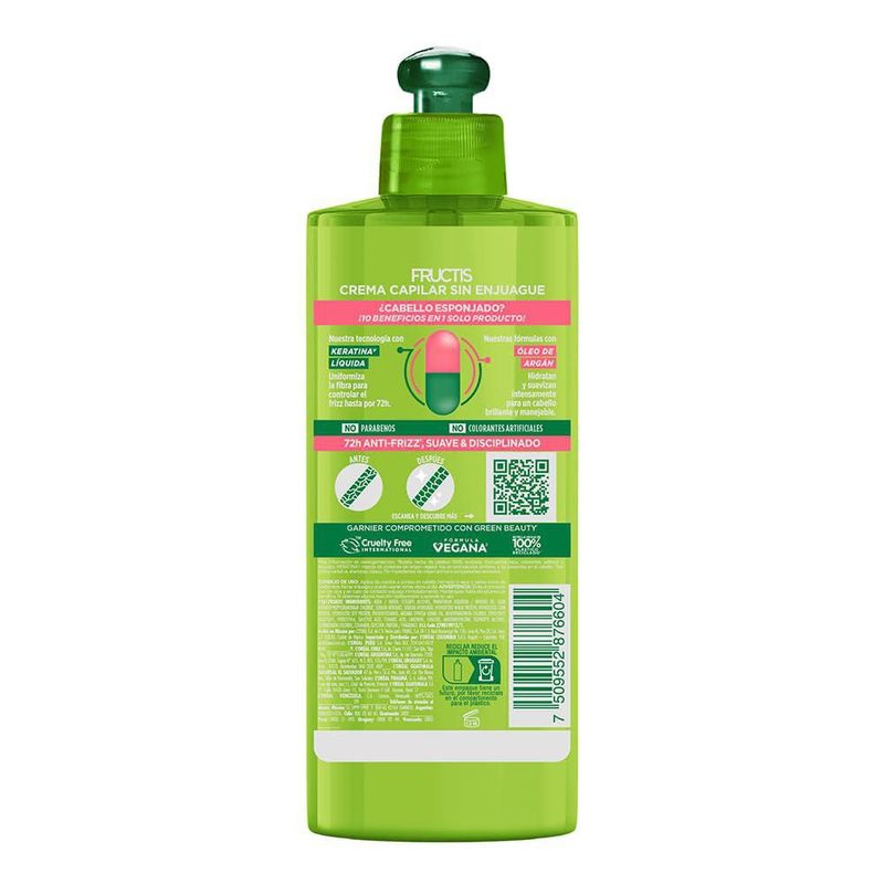 Garnier Fructis Adiós Esponjado Crema 300 ml