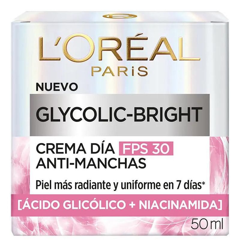 GLYCOLIC BRIGHT CREMA DÍA FPS17 L Oréal Paris 50 mL