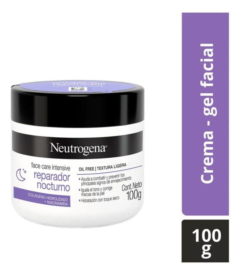 Crema Hidratante Facial Reparador Nocturno Neutrogena 100g