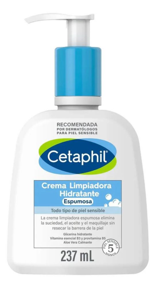 Crema Limpiadora Hidratante Cetaphil Espumosa 237 mL