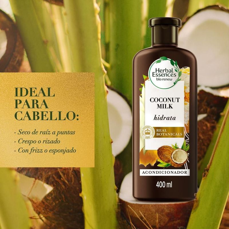 Herbal Essences Bio renew Acondicionador Leche de Coco 400 ml