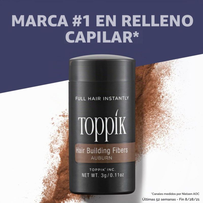 Toppik Fibras Para Dar Volumen Al Cabello Castaño Rojizo 27 5g