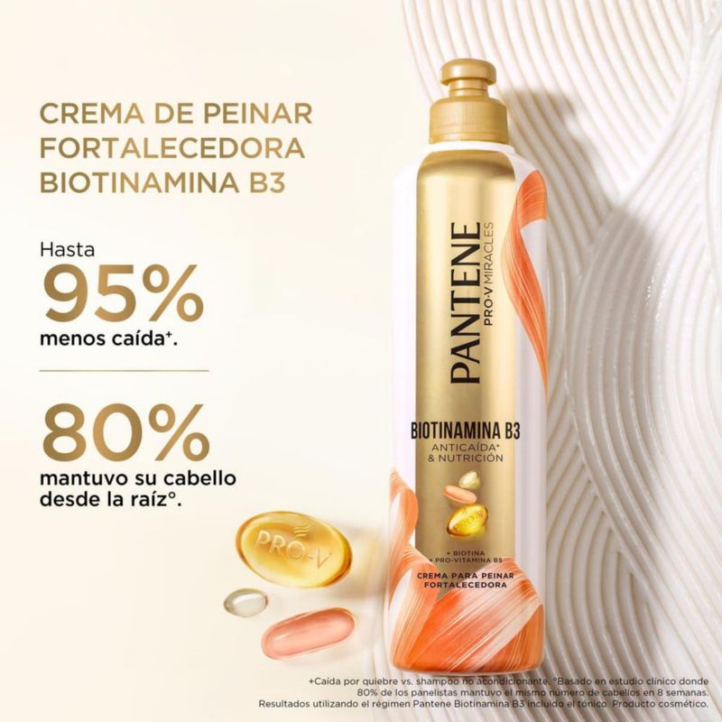 Pantene Crema para Peinar Fortalecedora Biotinamina B3 300 ml
