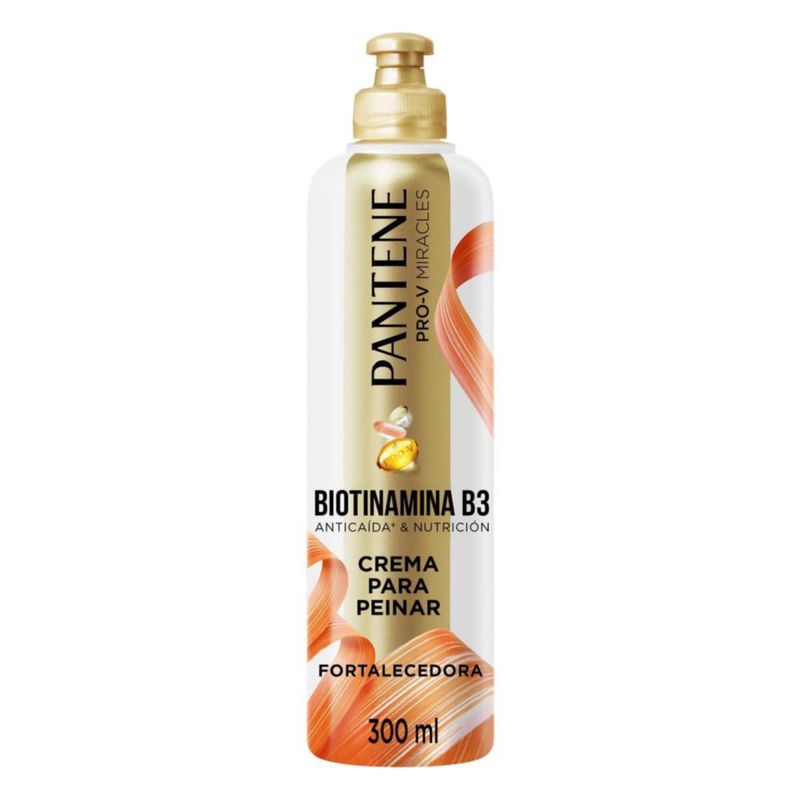 Pantene Crema para Peinar Fortalecedora Biotinamina B3 300 ml