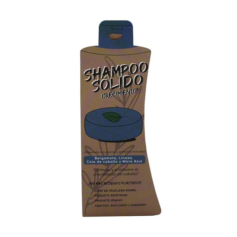 Arbol Verde Shampoo Sólido Natural Crecimiento Bergamota Cola de