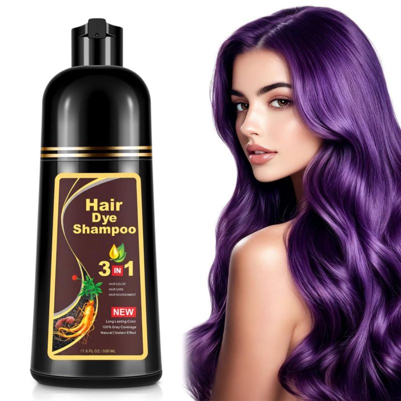 Champú Instant Hair Color LUHI 3 en 1 Morado