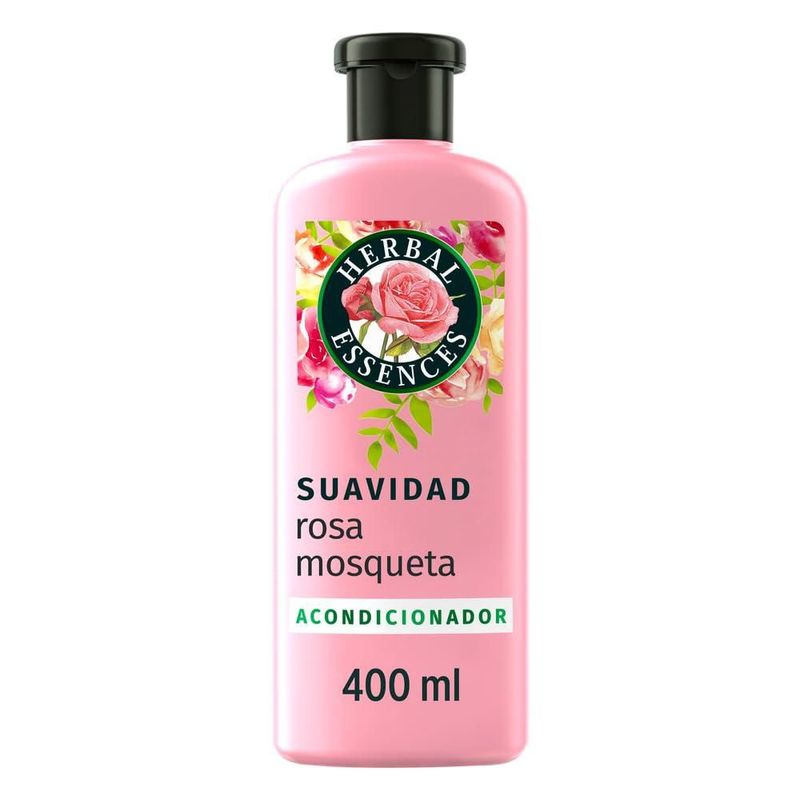Herbal Essences Acondicionador Suavidad Rosa Mosqueta 400 ml
