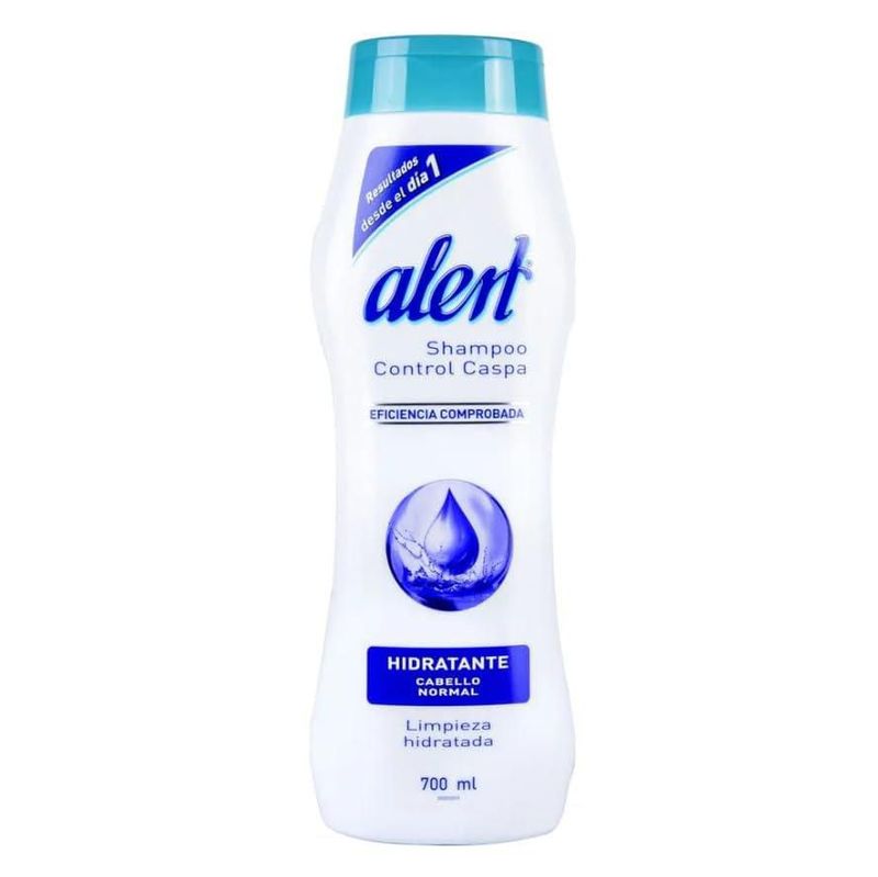 Shampoo Hidratante Alert 700ml para Cabello Normal Control Caspa