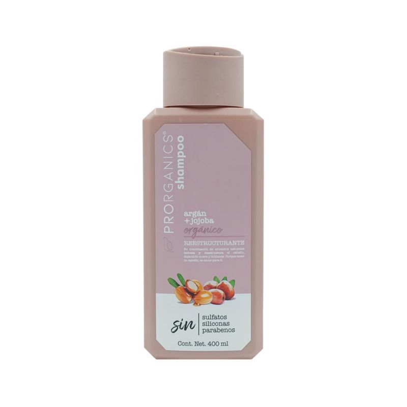Prorganics Shampoo Reestructurante Argán Jojoba 400ml Orgánico Cítrico