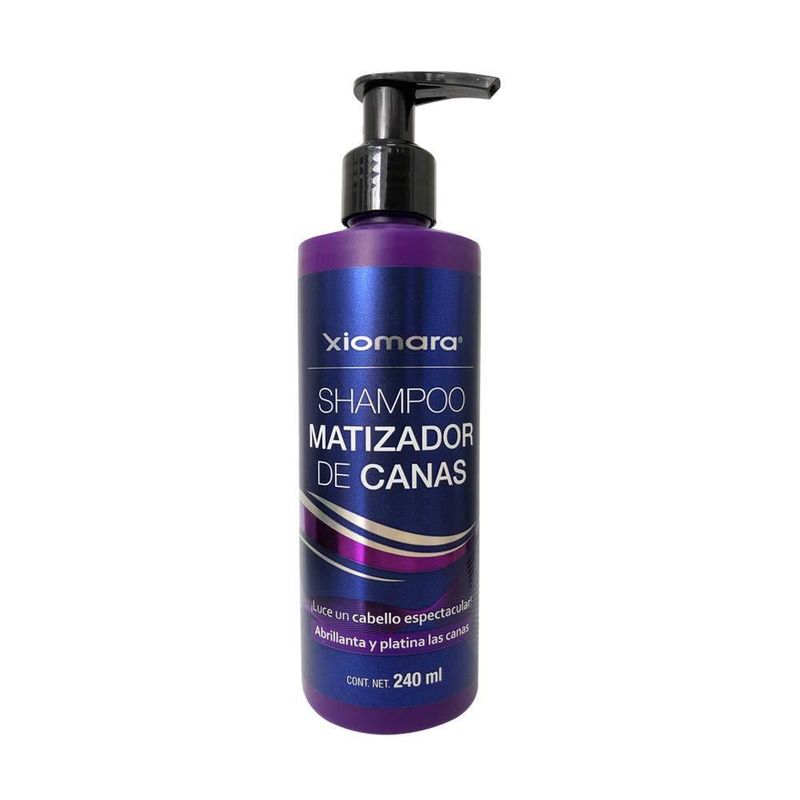 Xiomara Shampoo Platino Matizador Canas 240 ml Nutrint