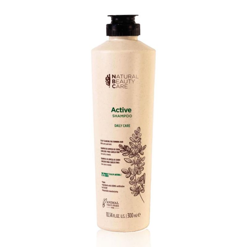 NATURAL BEAUTY CARE Active Shampoo Anticaída Cabello Refrescante 300