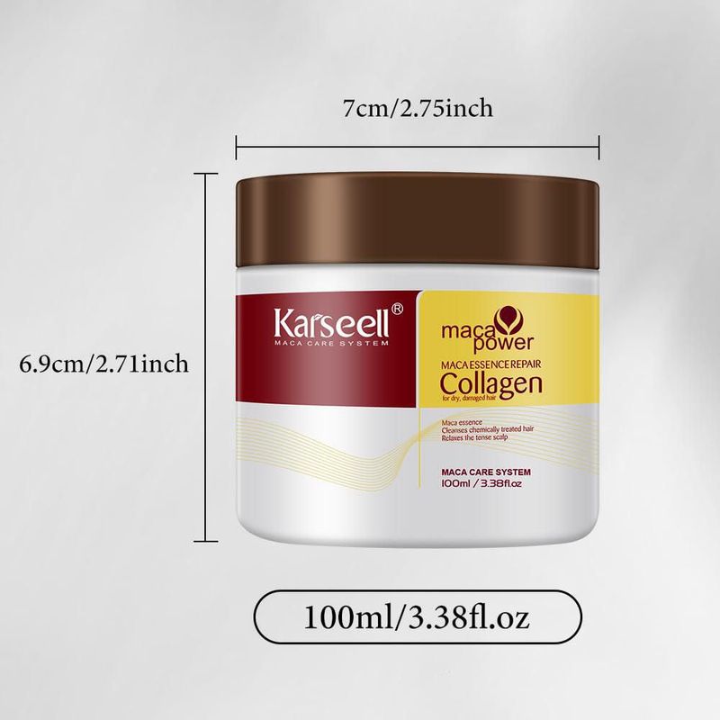 Karseell Mascarilla Capilar Orgánica Colágeno 3 38fl oz para Viaje