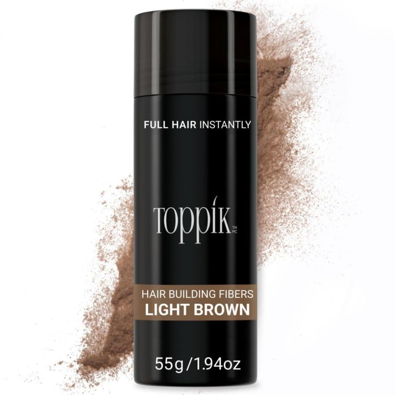 Toppik Fibras Para Dar Volumen Al Cabello Castaño Claro 55g