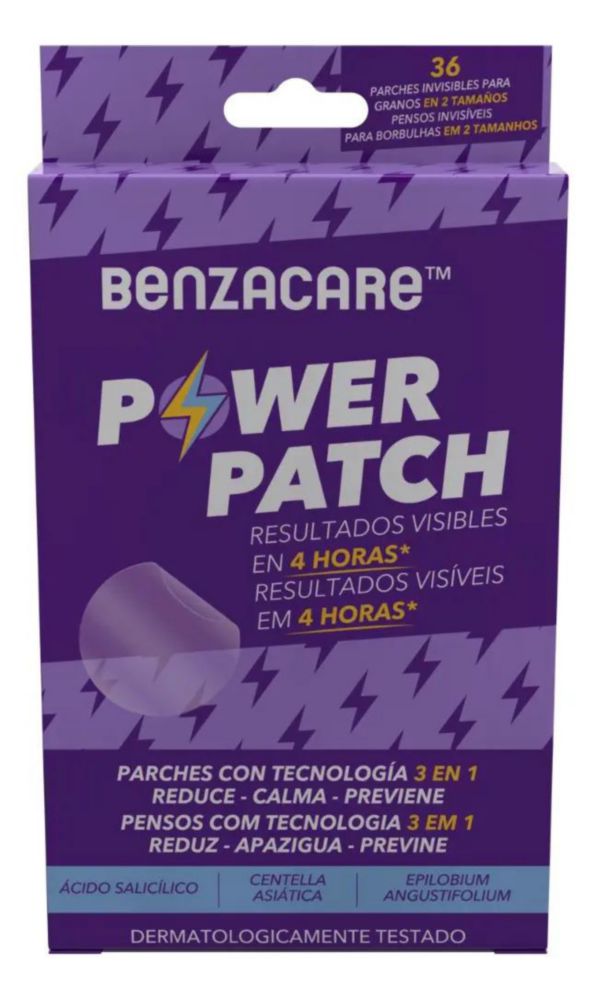 Benzacare Power Patch Benzac 36 Parches Invisible Ultraligero