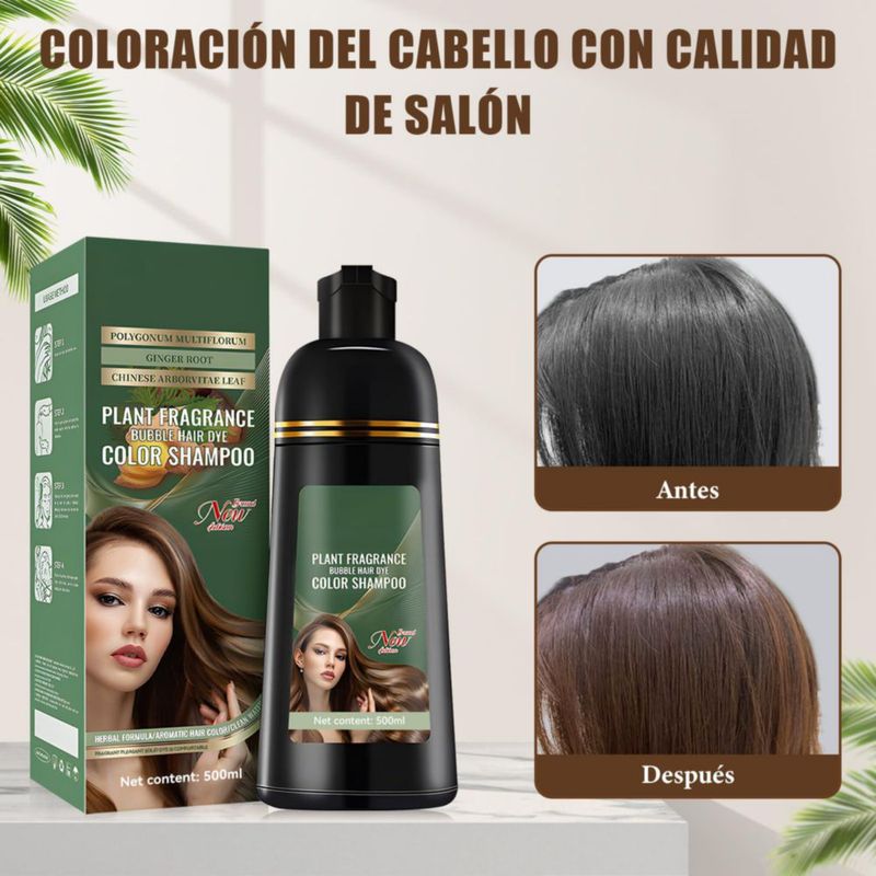 RUIAO Shampoo para Canas 3 en 1 Marrón Oscuro 500ml