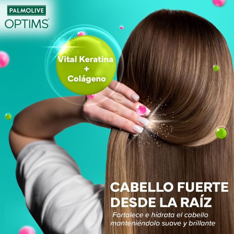 Palmolive Shampoo Optims 680ml Vital Keratina Colágeno