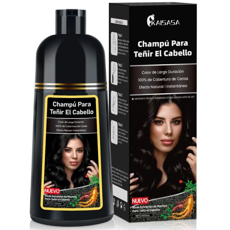 Champú para Teñir El Cabello Negro DUNTAIL 500ml