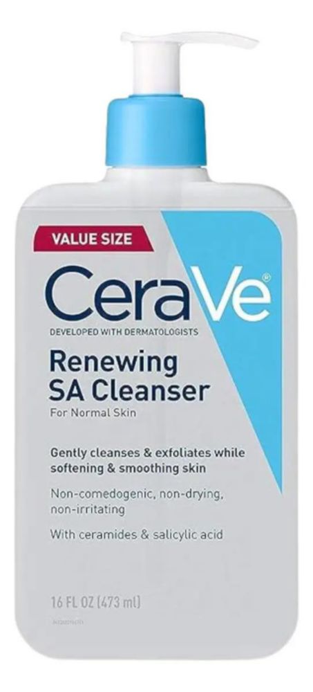 Renewing SA Cleanser CeraVe 473 mL Hipoalergénico Sin Fragancia