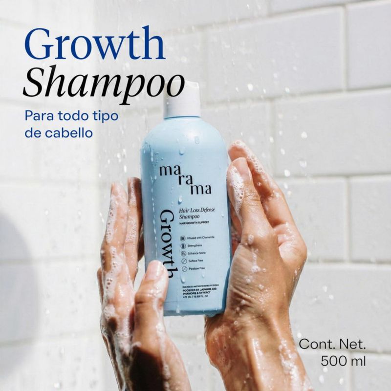 MARAMA Growth Shampoo Manzanilla 500 ml Sin Sulfatos y Parabenos