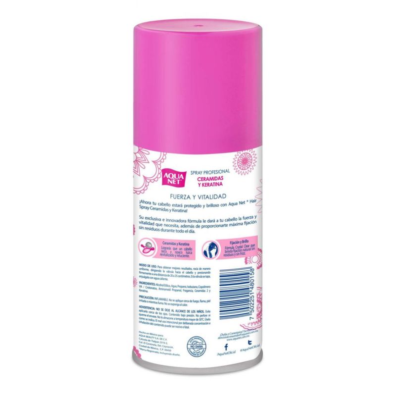 Aqua Net Fijador Ceramida Spray 100 ml