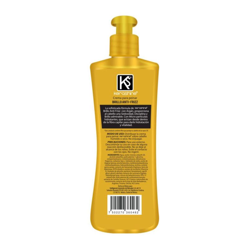 Kerashine Crema Para Peinar Argán 270 ml