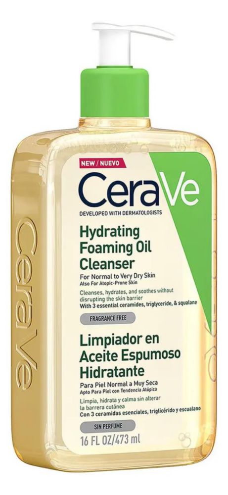 Limpiador Aceite Espumoso Hidratante Sin Perfume CeraVe 473ml