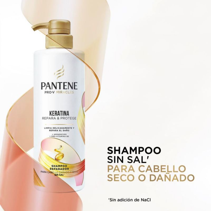 Pantene Shampoo sin sal Keratina Pro Vitamina B5 510 ml
