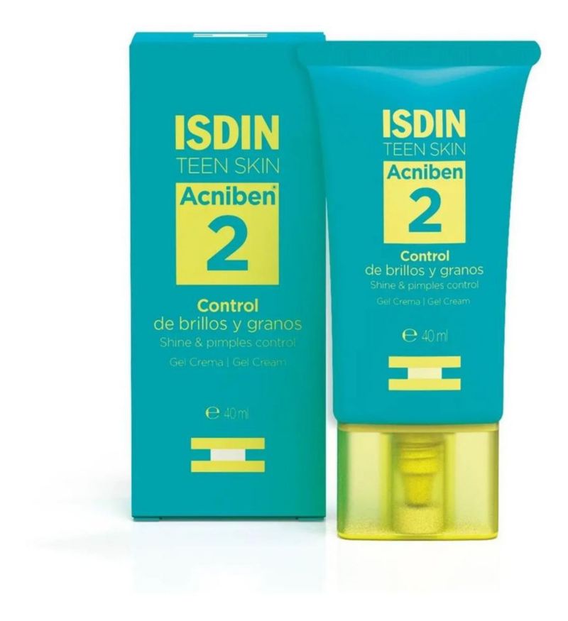 Control de Brillos y Granos Gel Crema Facial Isdin Acniben 40 mL