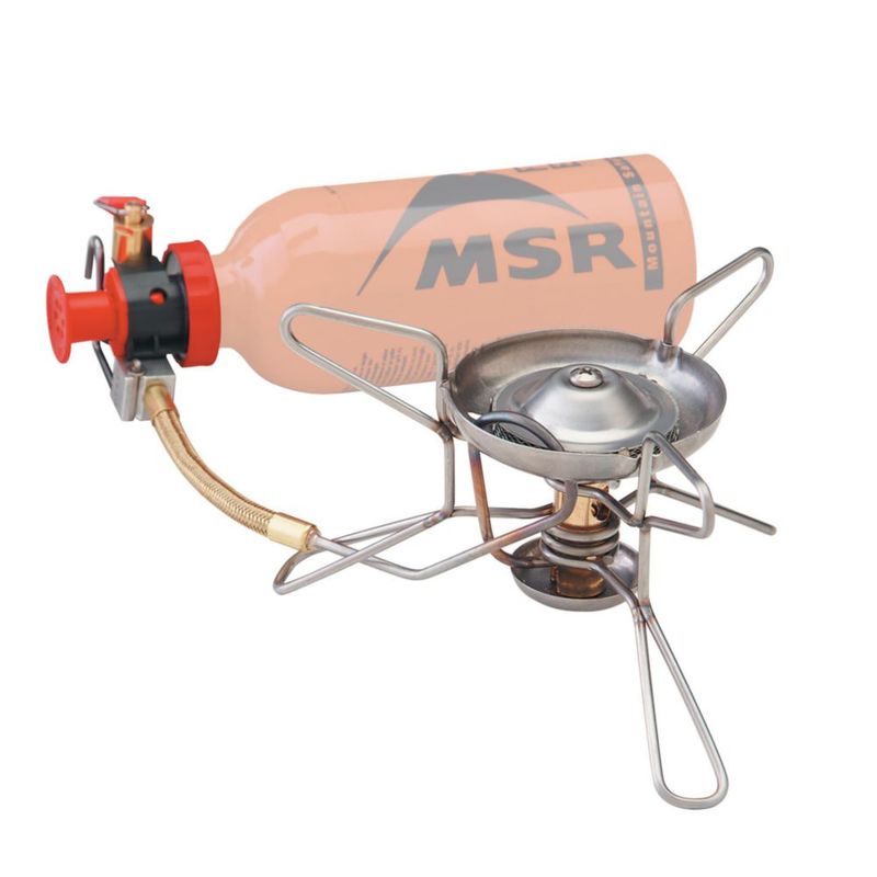 Estufa de camping MSR WhisperLite Compact para acampar con mochila