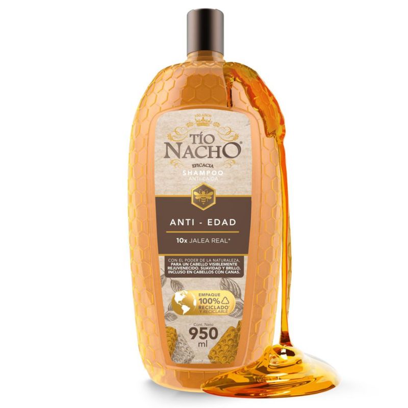 Shampoo AntiEdad TÍO NACHO Jalea Real 950ml