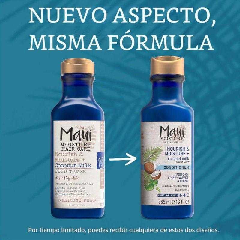 Acondicionador Nourish Moisture Coconut Milk Maui Moisture 385 ml
